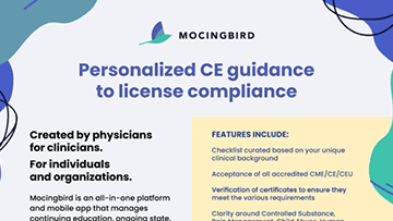 Personalized CE guidance to license compliance